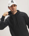 Sudadera Hoodie Cerrada,NEGRO