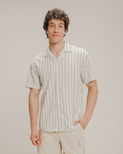 Camisa Fit Regular Rayas