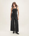 Jeans Azul Wide Leg,NEGRO