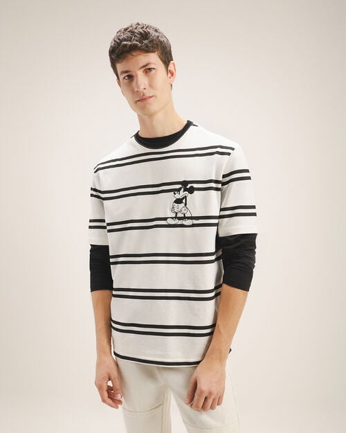 Playera Beige Mickey Mouse