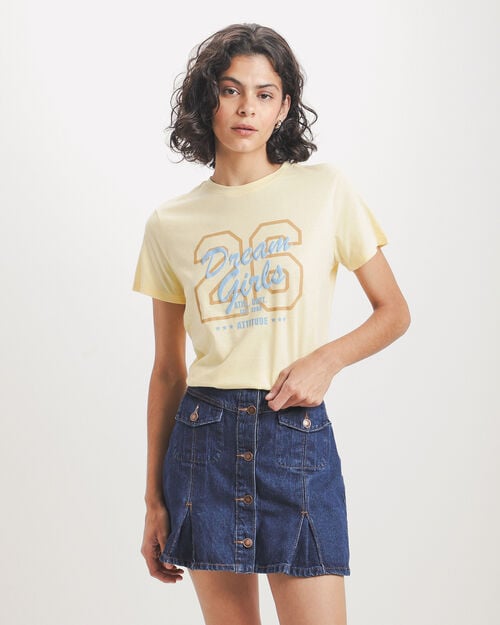 Playera Estampada Amarilla