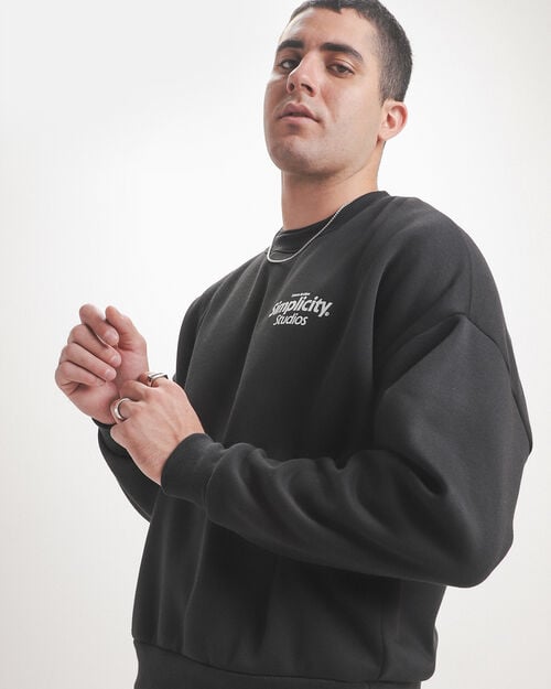 Sudadera B&aacute;sica Negra