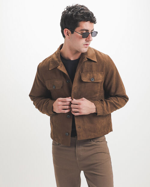Sobrecamisa Caf&eacute; Gamuza