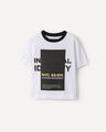 Playera Blanca Estampada,BLANCO