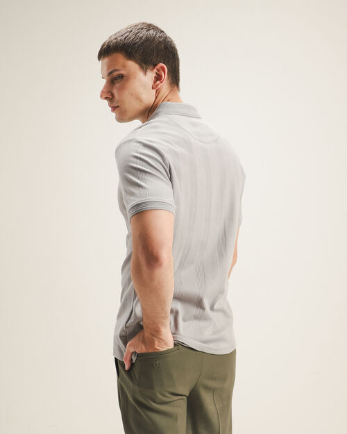 Polo Fit Slim Gris