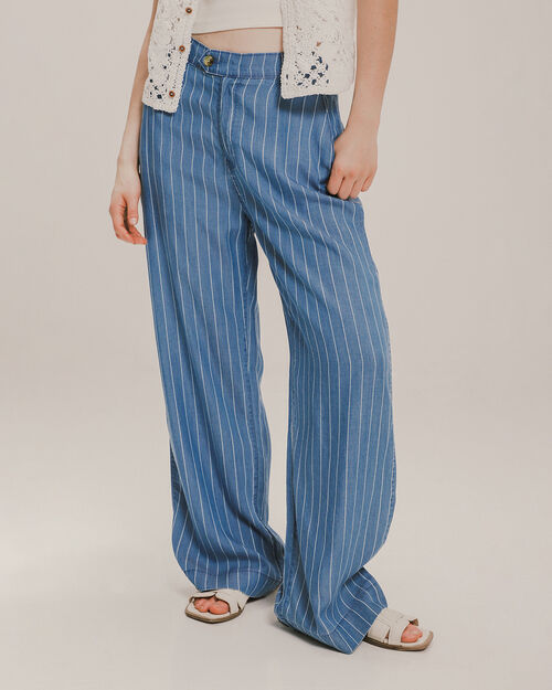 Pantalón Straight Rayas