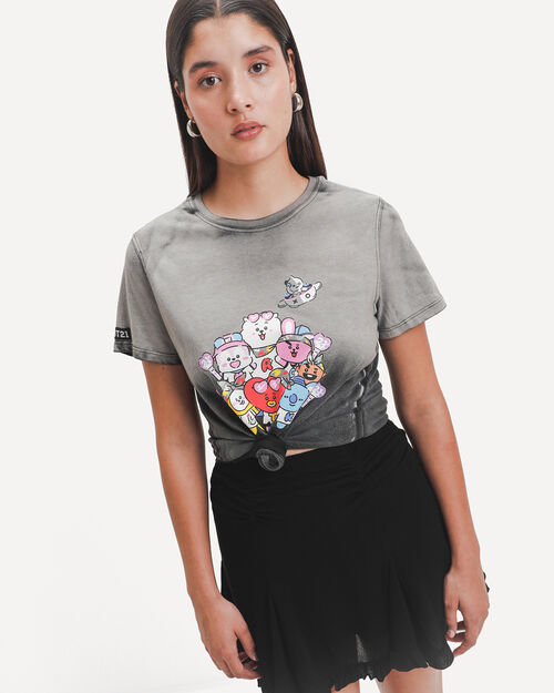 Playera Con Dise&ntilde;o BT21
