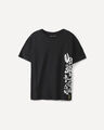 Playera Relaxed Dise&ntilde;o,NEGRO