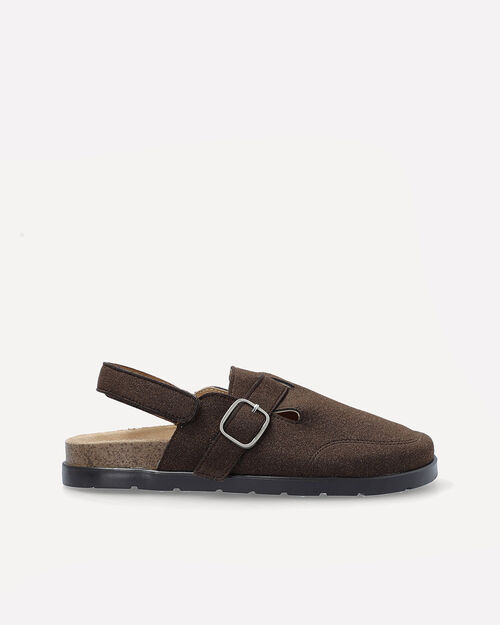 Sandalia Caf&eacute; Hebilla