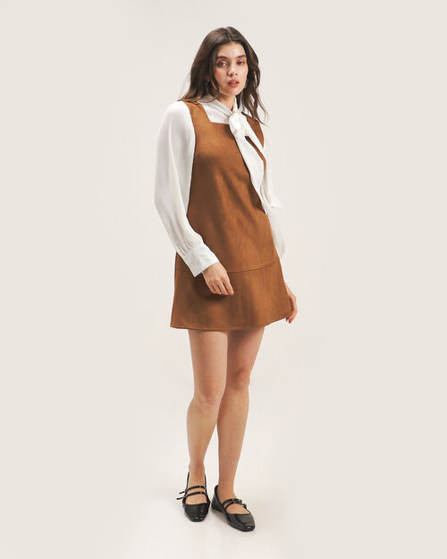 Vestido Corto Gamuza