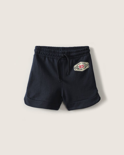 Short Azul Con El&aacute;stico