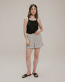 Short Beige Estampado,CRUDO