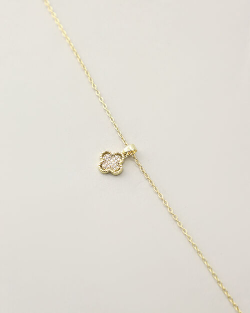 Collar Dorado Tr&eacute;bol