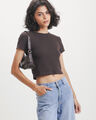 Playera B&aacute;sica Slim,CAFE