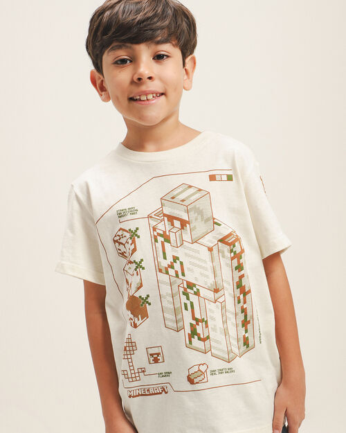 Playera Beige Minecraft