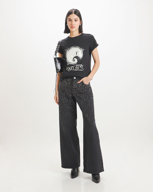 Wide Leg Jeans Brillos