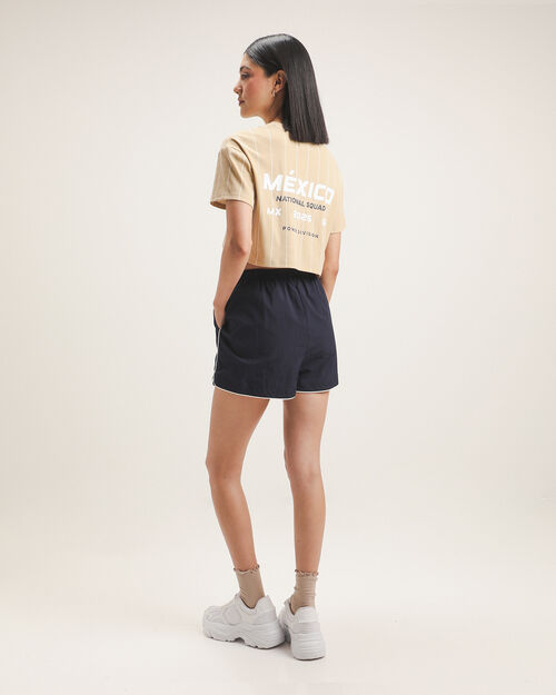 Playera Cropped Deportiva