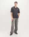 Playera Negra Rayas,NEGRO