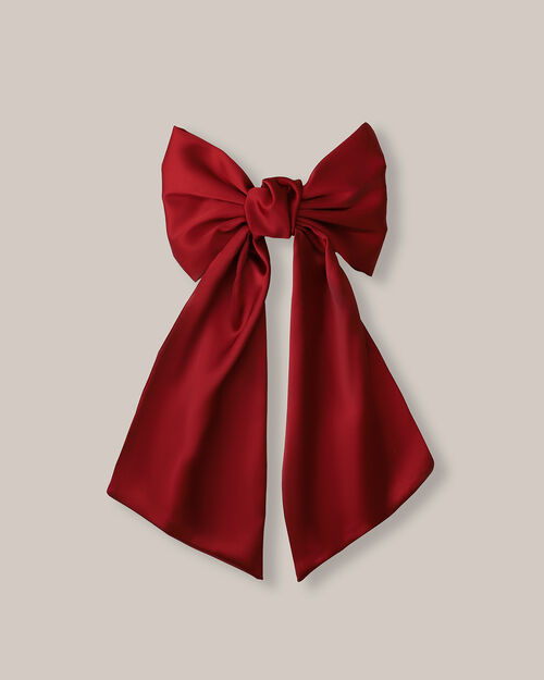 Moño Para Cabello Rojo