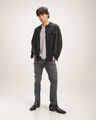 Camisa Negra Efecto Lavado,NEGRO