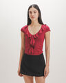 Crop Top Rojo,ROJO VINO