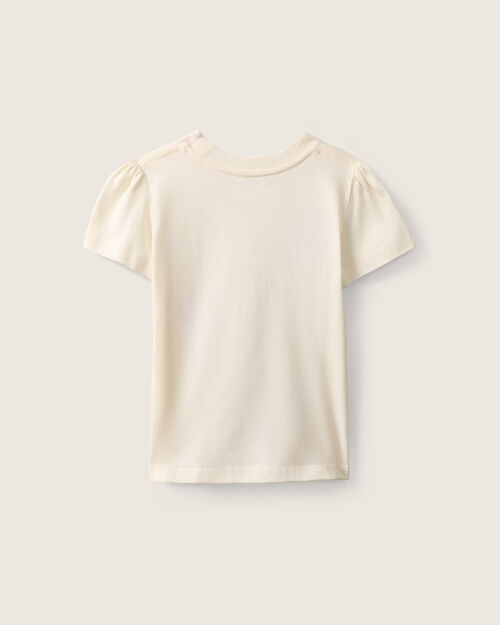 Playera Beige Flores