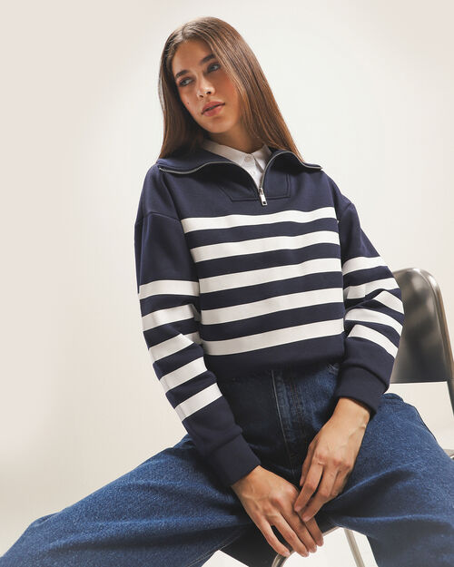 Sudadera Azul Relaxed
