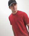 Playera Gris B&aacute;sica,ROJO