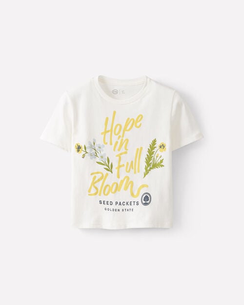 Playera Blanca Texto Gr&aacute;fico