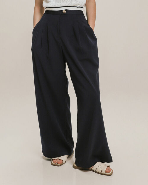 Pantalón Wide Leg Azul