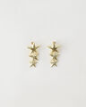 Aretes Flor Texturizada,AMARILLO DORADO