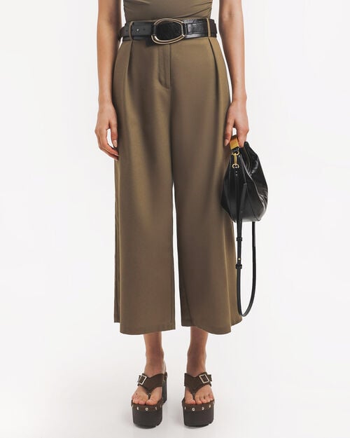 Pantal&oacute;n Cropped Lino