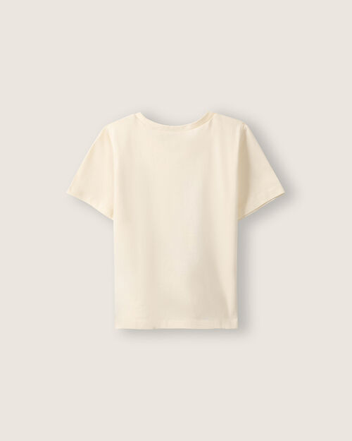 Playera Beige Manga Corta