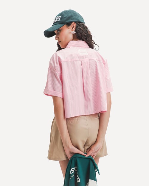 Camisa Cropped Rosa