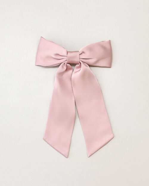 Moño Rosa Para Cabello