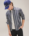 Camisa Relaxed Azul,AZUL MARINO