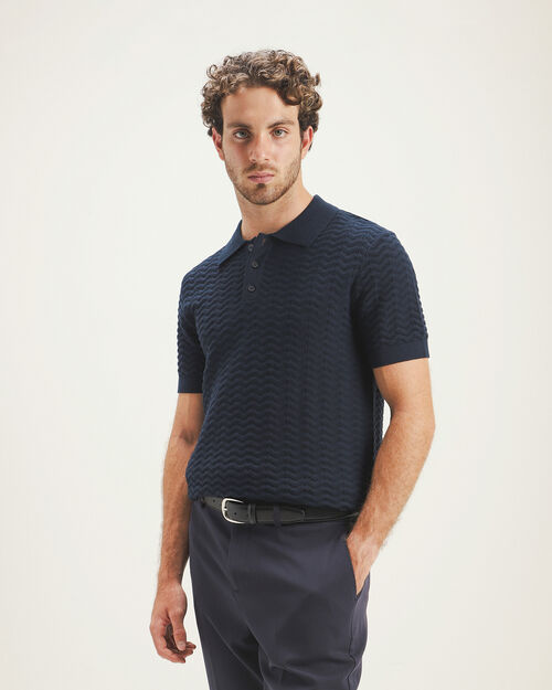 Polo De Punto Azul