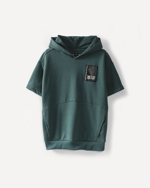 Sudadera Con Gorro Verde