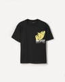 Playera Negra Relaxed,NEGRO