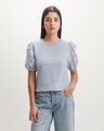 Top Blanco Eyelet,AZUL CIELO