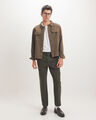 Pantal&oacute;n Casual Gris,VERDE BOSQUE