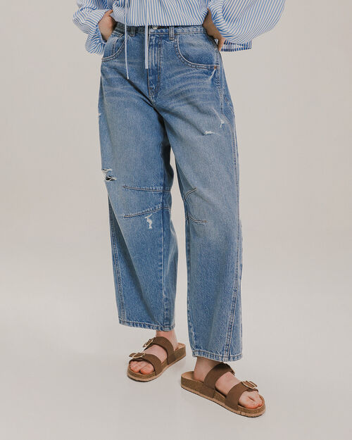 Jeans Fit Barrel Destrucciones