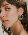 Aretes Dorados Aros,PLATEADO P1