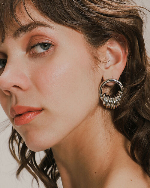 Aretes Aros Dorados