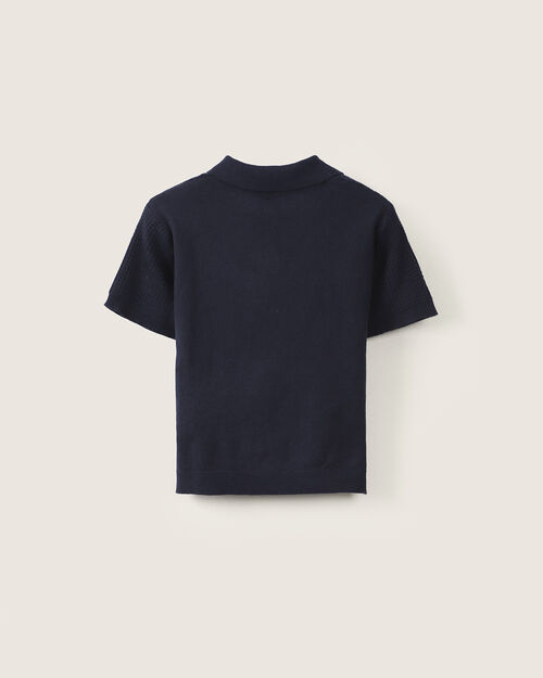 Polo Manga Corta Textura