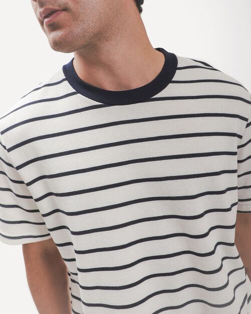 Playera Rayas Azul