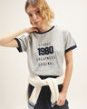 Playera Relaxed Rayas,GRIS PERLA