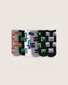 Pack De Calcetines Minecraft,NEGRO