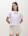 Playera Verde Texto Gr&aacute;fico,BLANCO