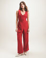 Jumpsuit Largo Rojo,ROJO
